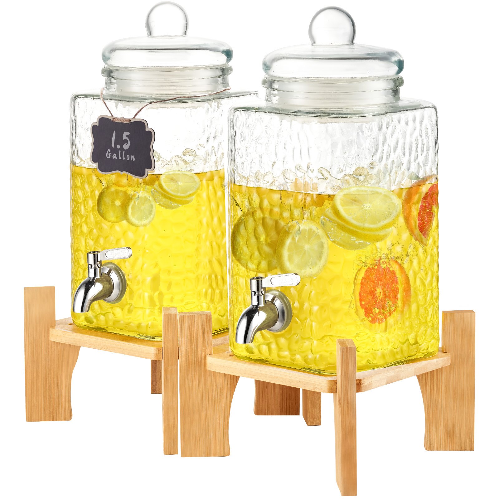 Buy Beverage Dispenser, 1.5 Gallon Drink Dispensers for Parties, Glass ...