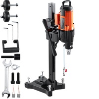 Diamond Core Drilling Machine, 10in Wet Concrete Core Drill Rig with Stand Wheels, 750RPM Speed & 1-1/4" Thread & Lifting Handle, 10in Drilling Diameter for Concrete Brick Block Stone,