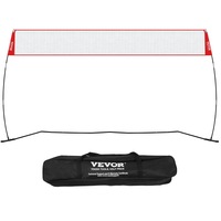 Freestanding Volleyball Training Net for Indoor or Outdoor Use, Adjustable Height Portable Net System with Carrying Bag, Professional Volleyball Practice Trainer for Hitting or Serving