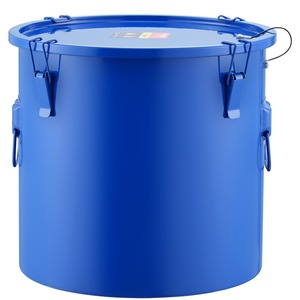 Fryer Grease Bucket, 37.8L/10Gal Oil Disposal Caddy Carbon Steel Fryer Oil Bucket with Rust-Proof Coating, Oil Transport Container with Lid, Lock Clips, Filter Bag for Hot Cooking Oil Filtering,