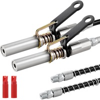 Grease Gun Coupler 2 Pack High Pressure Quick Release Oil Nozzle 10000 PSI