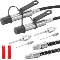 Grease Gun Coupler 2 Pack High Pressure Quick Release Oil Nozzle 10000 PSI