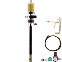 Grease Pump, 50:1 Pressure Ratio Air Operated Grease Pump with 3.88 m High Pressure Hose and Grease Gun, Pneumatic Grease Pump, Portable Lubrication Grease Pump with 360° Swivel Grease Gun