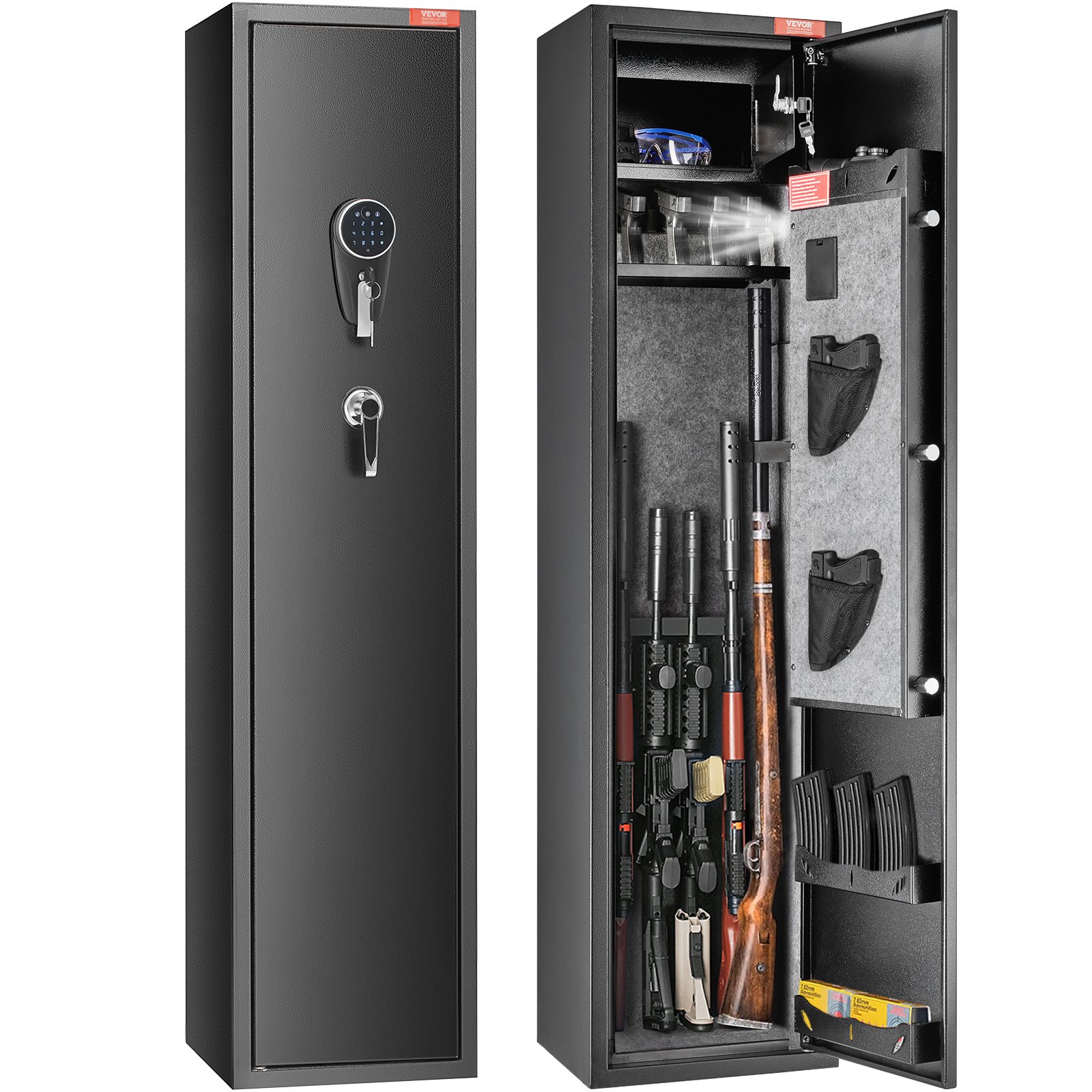 Fashion Rifle Safe Buy VEVOR Gun Safe Rifle Safe with Digital Keypad & Lock 5 Rifles ...