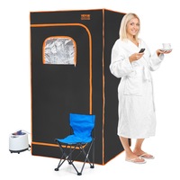 Portable Steam Sauna Tent Full Size 1000W Personal Sauna Blanket W/ Chair, 880 x 880 x 1600 mm
