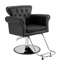 Salon Chair, Barber Chair for Hair Stylist, Styling Chair with Heavy Duty Hydraulic Pump, 360° Swivel Hair Salon Chair with Footrest for Beauty Spa Shampoo, Max Load Weight 330 lbs,