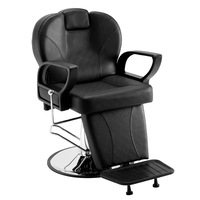 Salon Chair, Hydraulic Recliner Barber Chair for Hair Stylist, 360 Degrees Swivel 90°-130° Reclining Salon Chair for Beauty Spa Shampoo, Max Load Weight 330 lbs,