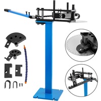 Tube Bender Max Bending Degree 240°,Heavy Duty Metal Pipe and Tube Notcher With 3 Dies,Tube Pedestal Bender 0 up to 240 Degree,Metal Working Tools and