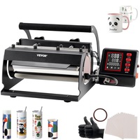 Tumbler Heat Press Machine 11-30oz Mug Press Sublimation Tumblers Black