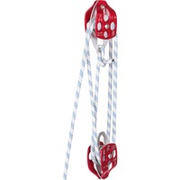 Twin Sheave Block and Tackle 3.5 tons Pulley 61 m 12 mm Double Braid Rope