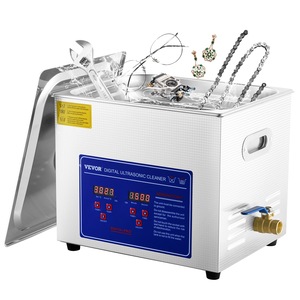 Ultrasonic Cleaner 10L Jewelry Cleaning with Digital Timer Ultrasonic Cleaning Machine for Jewellery Rings Watches Eyeglasses Dentures Coins Metal Parts Commercial and Home Use