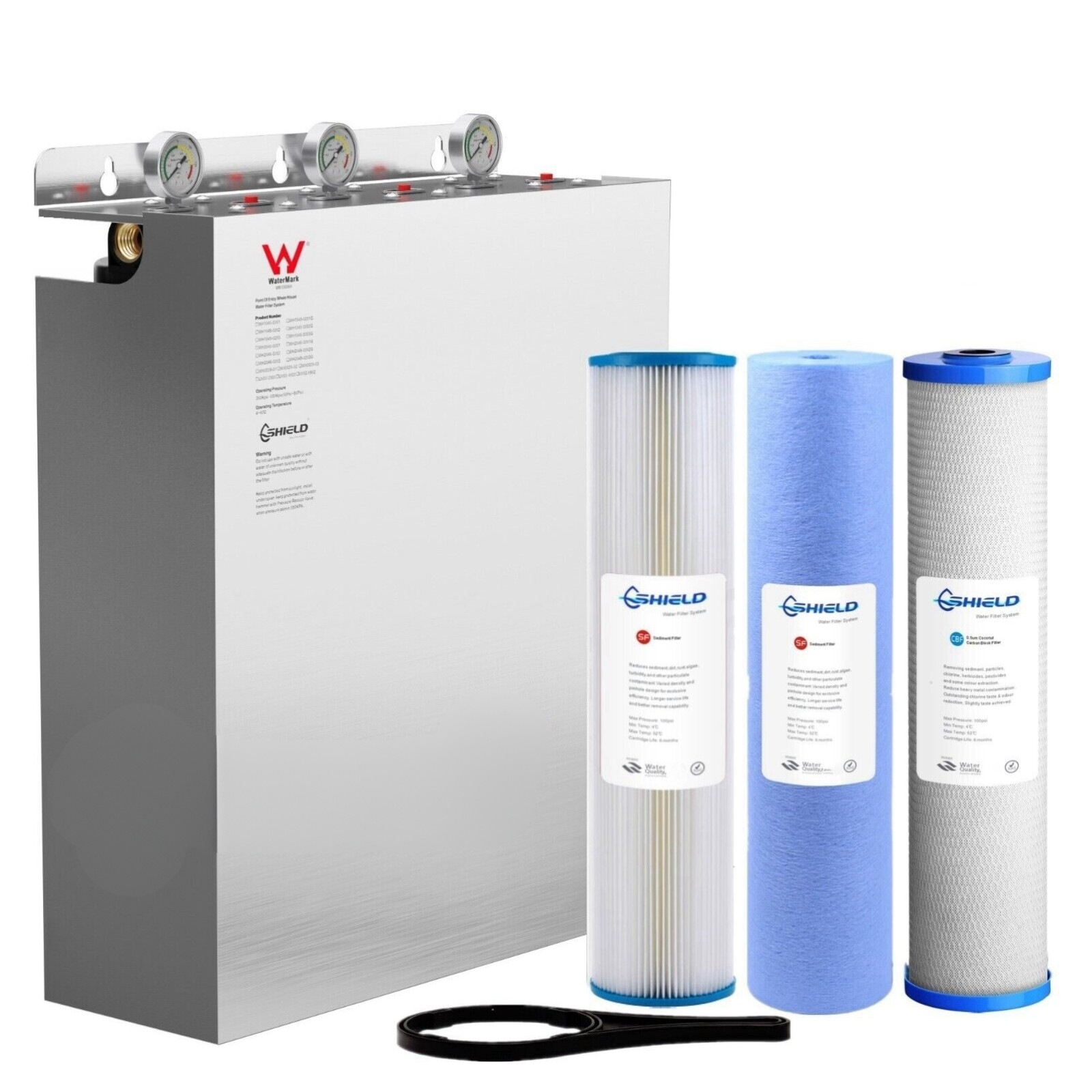 View of Buy Whole House Water Filter System 20'' x 4.5'' 3 Stages Cover UV ...