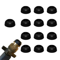10x Black Stove Rubber Seals O Ring Bull Nose Dome Shaped Gas Regulator Stove
