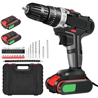 Impact Driver Brushless Hammer Kit 48V Heavy Battery Cordless Drill Tool