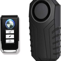 Loud 113dB w/Remote Control Anti-Theft Vibration Wireless Bike Motorcycle Alarm