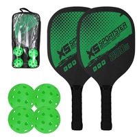 Pickleball Paddle Portable Lightweight Fiberglass Racket with Comfort Grip