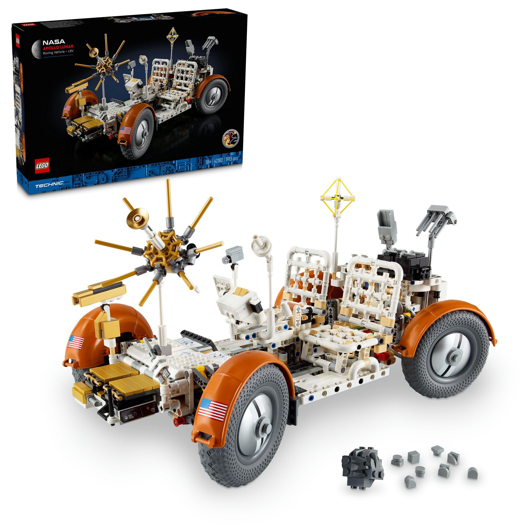 Buy LEGO Technic NASA Apollo Lunar Roving Vehicle – LRV 42182 - MyDeal ...