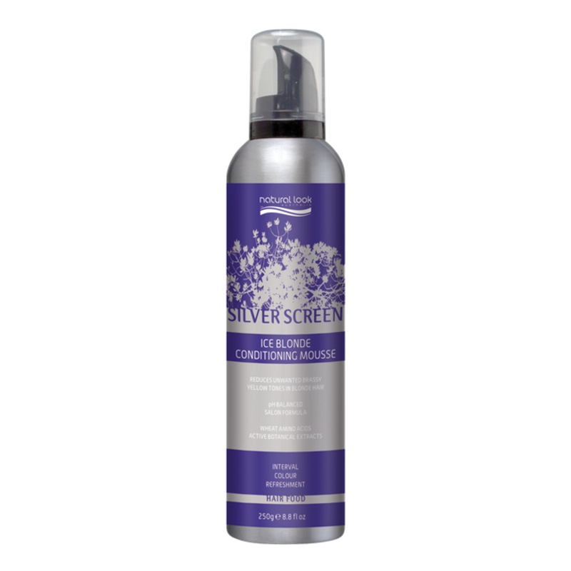 Buy 6x Natural Look Silver Screen Ice Blonde Conditioning Mousse 250g MyDeal