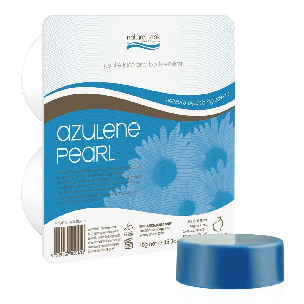 Buy Natural Look Azulene Pearl Hot Wax 1kg - MyDeal Australia