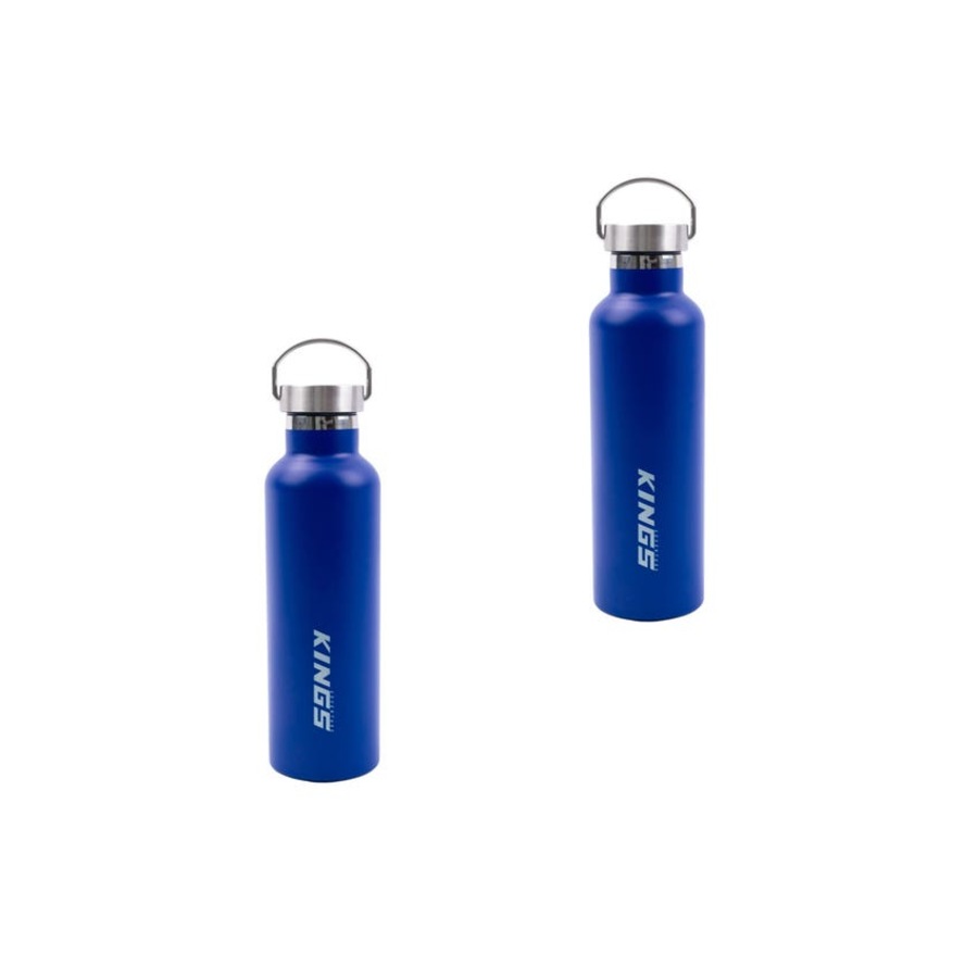 2 x Kings Blue Water Bottle - 750ml - Double Insulated Stainless Steel