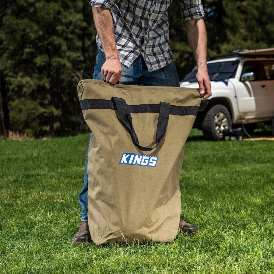 Kings 2x Travel Canvas Bag + 2x Kings Doona/Pillow Canvas Bag