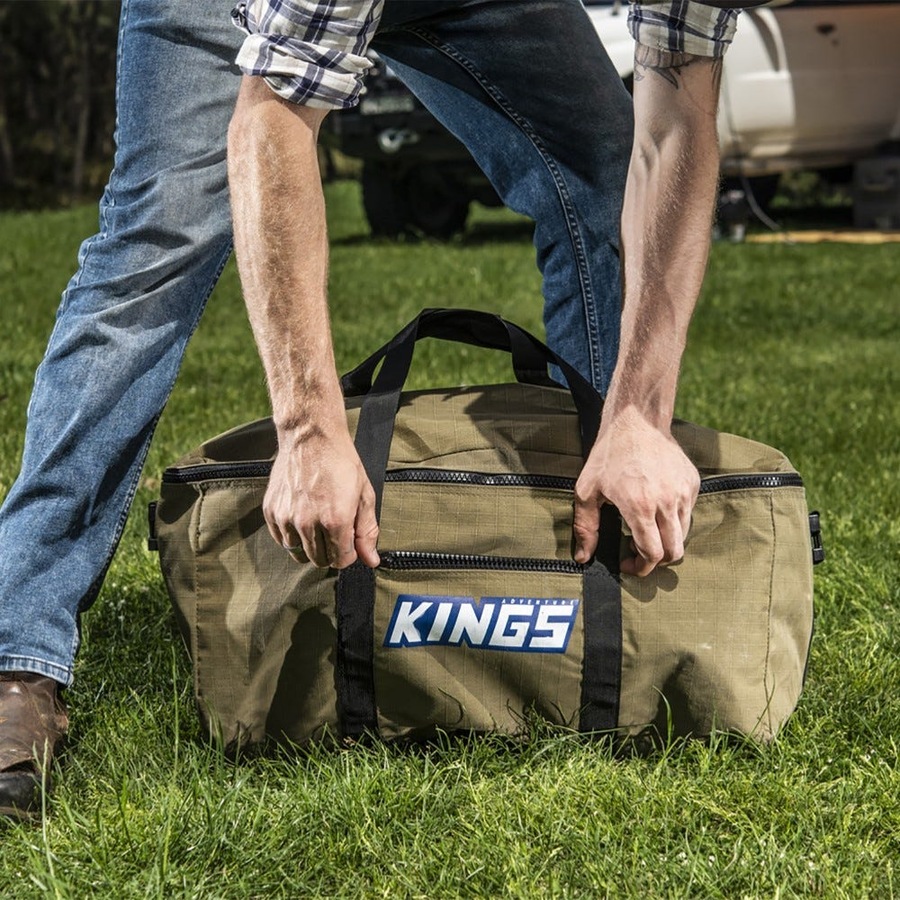 Kings 2x Travel Canvas Bag + 2x Kings Doona/Pillow Canvas Bag