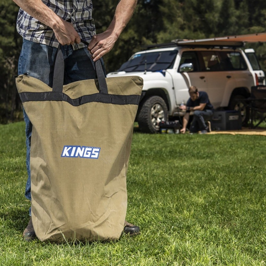 Kings 2x Travel Canvas Bag + 2x Kings Doona/Pillow Canvas Bag