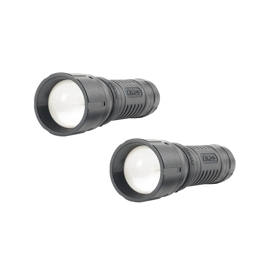 Adventure Kings 2 x Mini LED Torch - Up to 508 Lumens - Spot or flood light