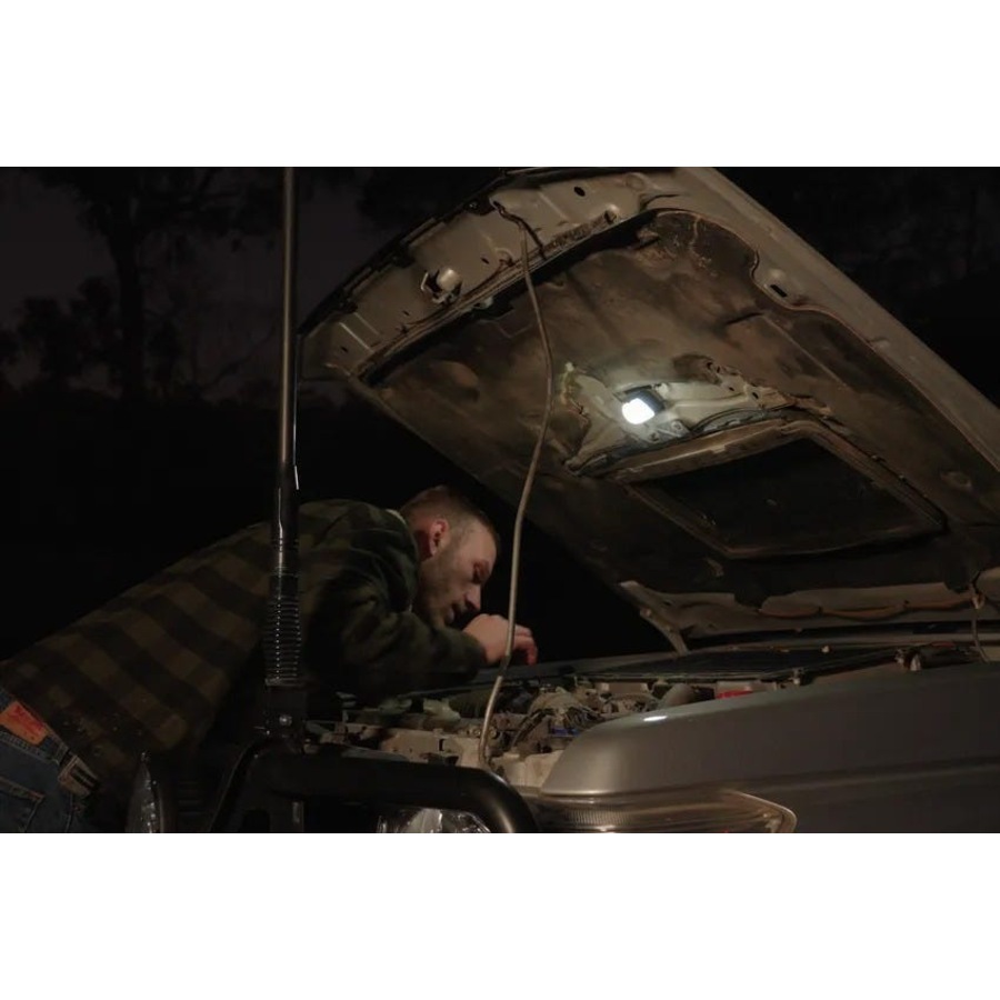 Adventure Kings 2x Rechargeable Lantern Light + 2x Rechargeable Lithium LED Worklight