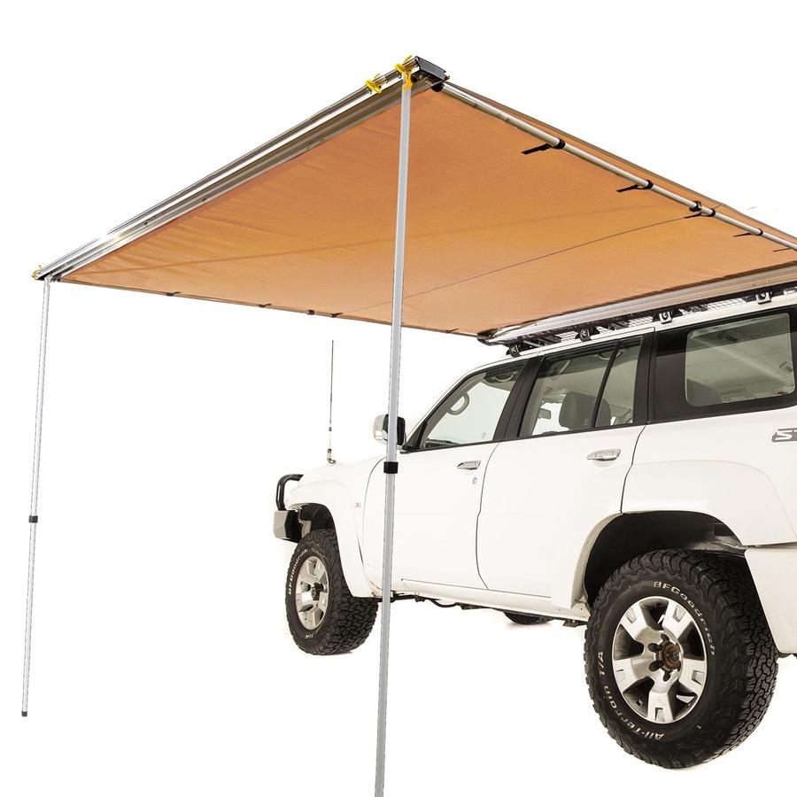 Adventure Kings 2x2.5m Car Side Awning Waterproof + Awning Mounting Brackets