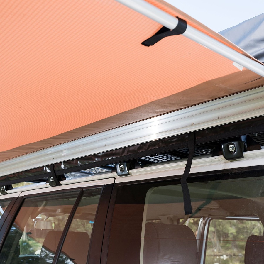 Adventure Kings 2x2.5m Car Side Awning Waterproof + Awning Mounting Brackets
