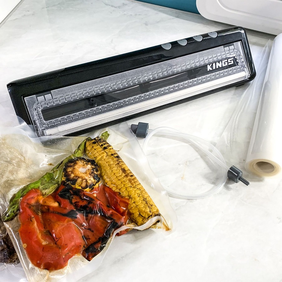 Adventure Kings Camping Home Vacuum Sealer + Stainless Steel BBQ Tool Set Picnic