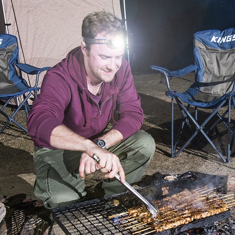 Adventure Kings Double Ensuite Shower Tent + Illuminator LED Head Torch Camping