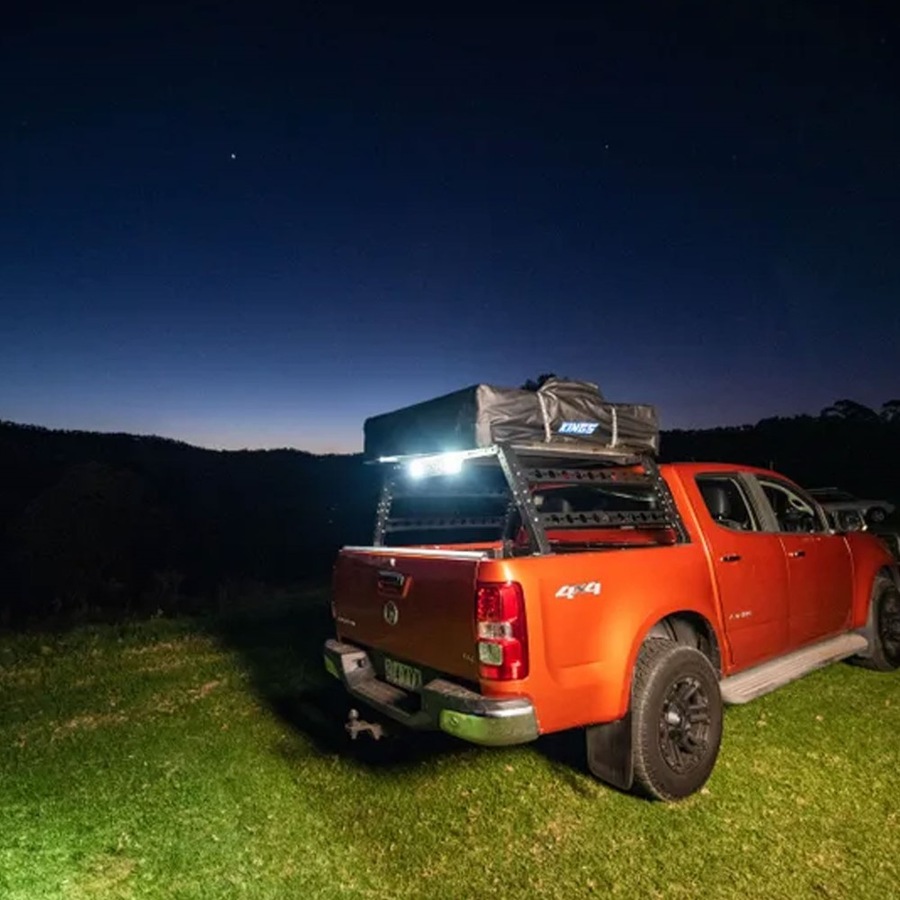 Adventure Kings Flush Mount Work Lights (Pair) Ute Tub Rack + Wiring Harness