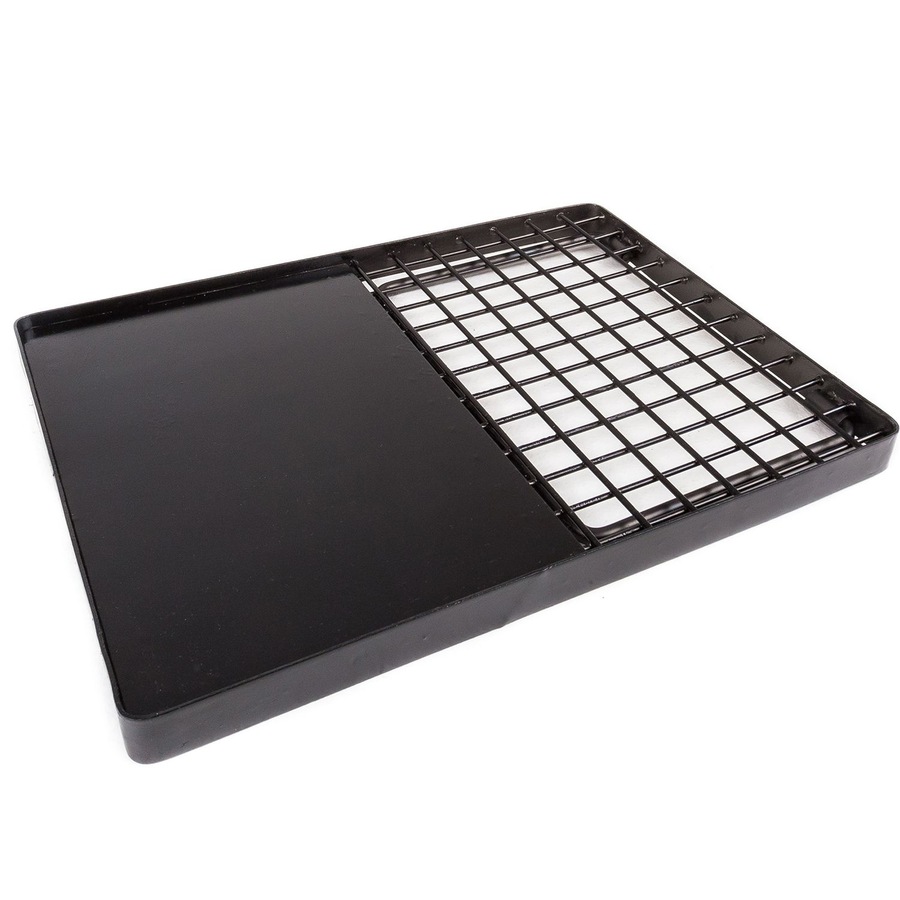 Adventure Kings Folding Camp Fire BBQ Plate + LED Head Torch Light Camping 4WD