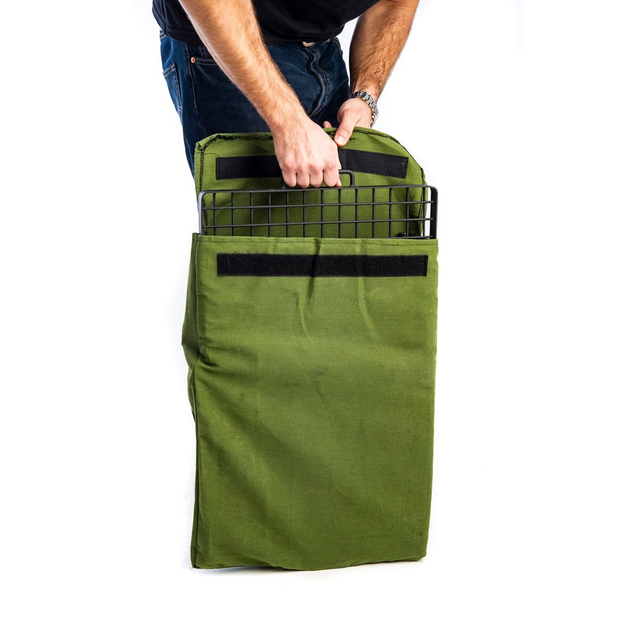 Adventure Kings Folding Camp Fire BBQ Plate + LED Head Torch Light Camping 4WD