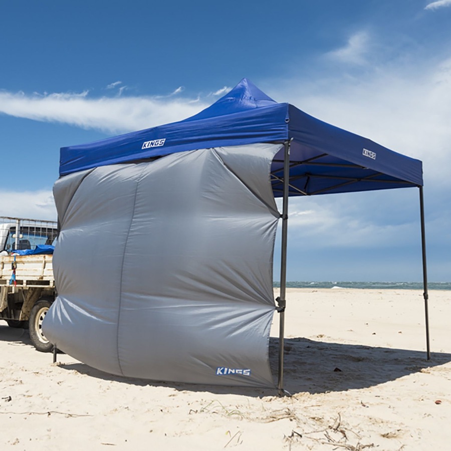 Adventure Kings Gazebo 3mx3m + 2x Gazebo Side Wall + 2in1 Camping LED Light Fan