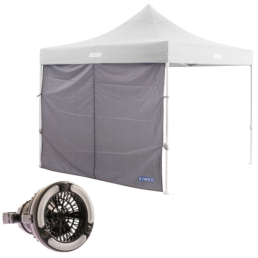 Adventure Kings Gazebo Side Wall + Portable Camping 2in1 LED Light & Fan 4WD SUV