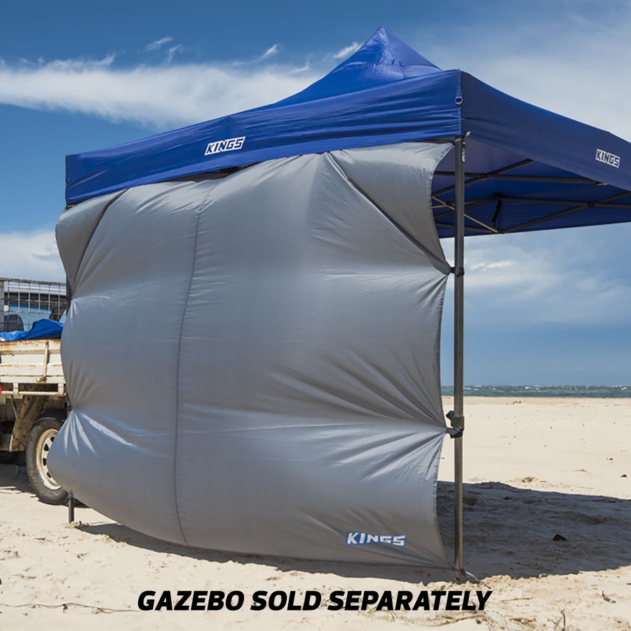 Adventure Kings Gazebo Side Wall + Portable Camping 2in1 LED Light & Fan 4WD SUV