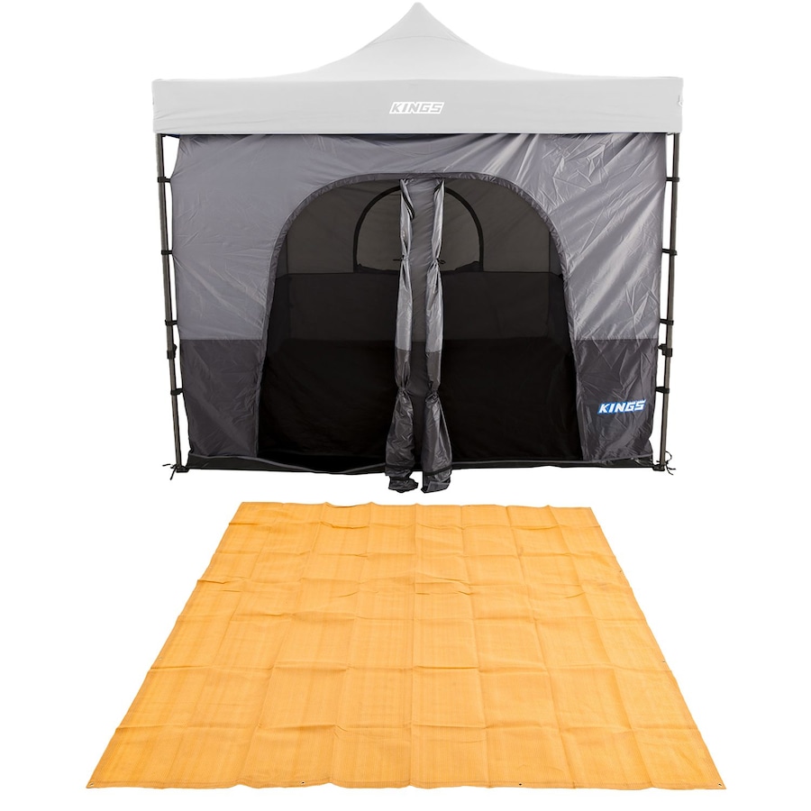 Adventure Kings Gazebo Tent Outdoor + Camping Mesh Flooring 3x3 Portable Folding
