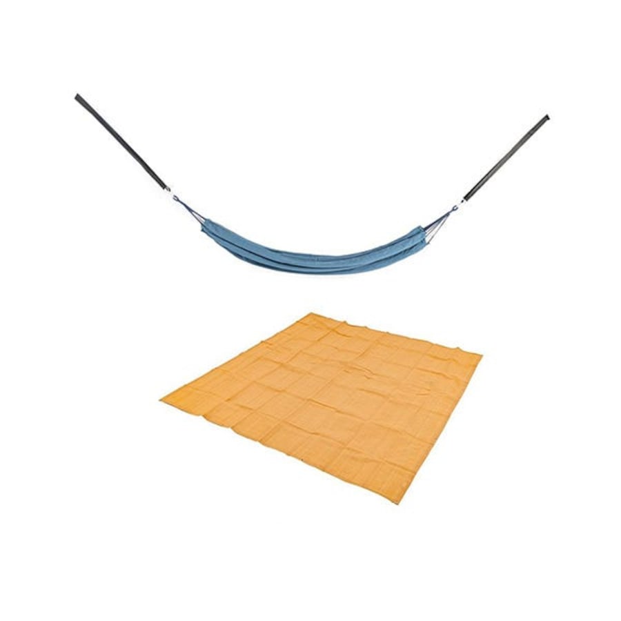 Adventure Kings Outdoor Camping Double Hammock Swing Bed + 3x3m Mesh Floor Mat