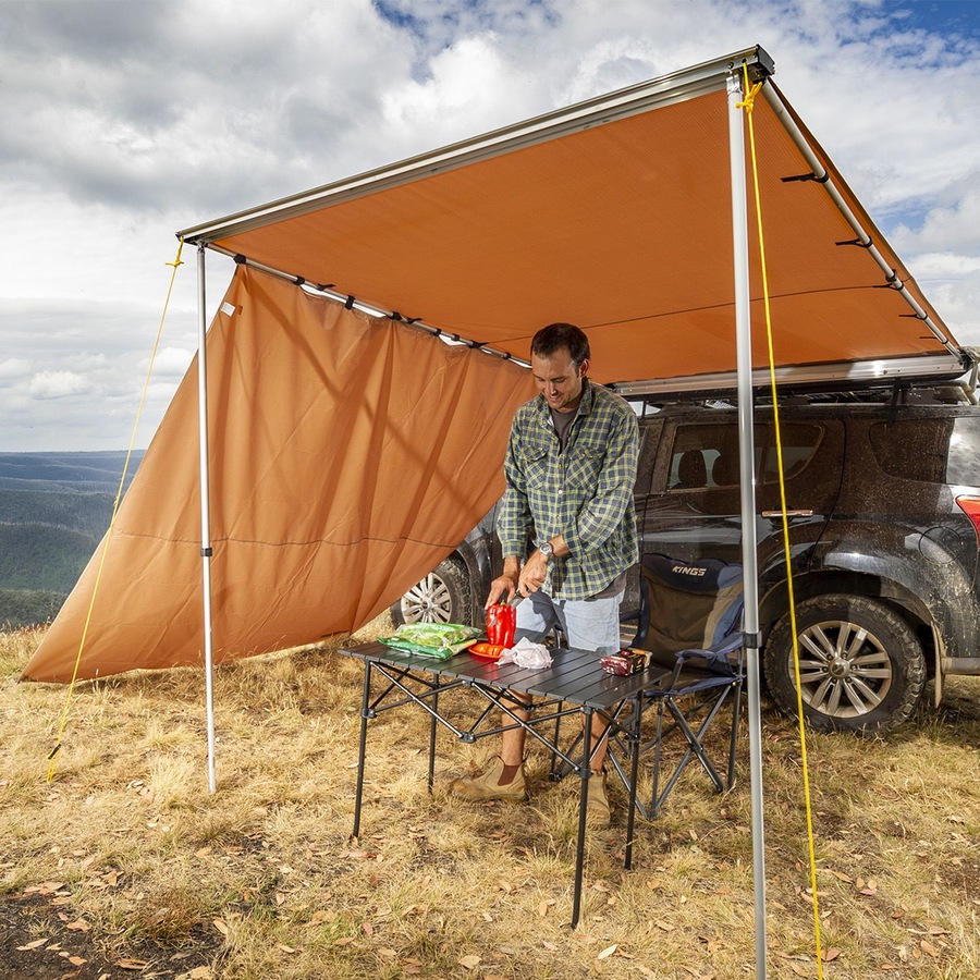 Adventure Kings Premium Camping Car 4wd side Awning 2.5x2.5m + Awning Side Wall
