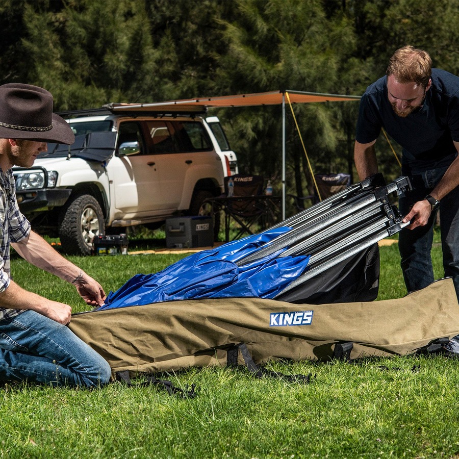 Adventure Kings Roof Top Canvas Bag + Car Seat Organiser Universal Fit Storage