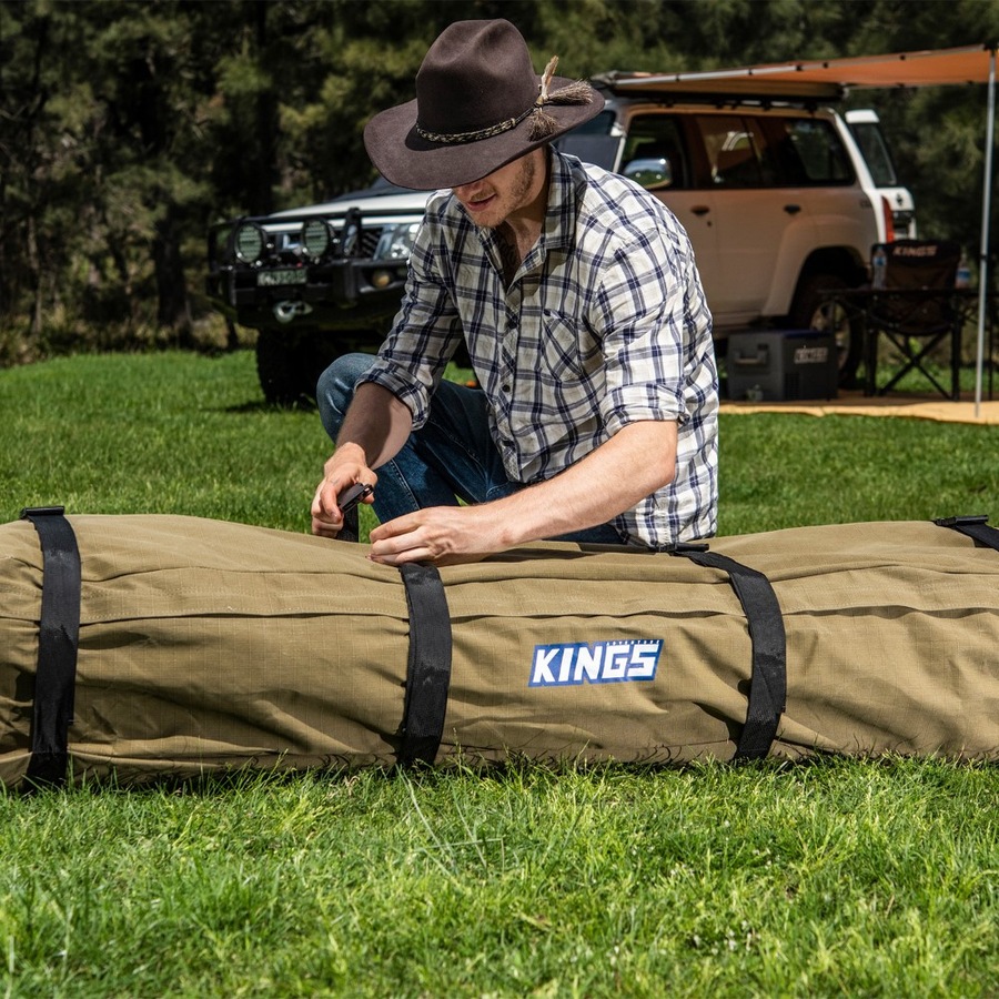 Adventure Kings Roof Top Canvas Bag + Car Seat Organiser Universal Fit Storage