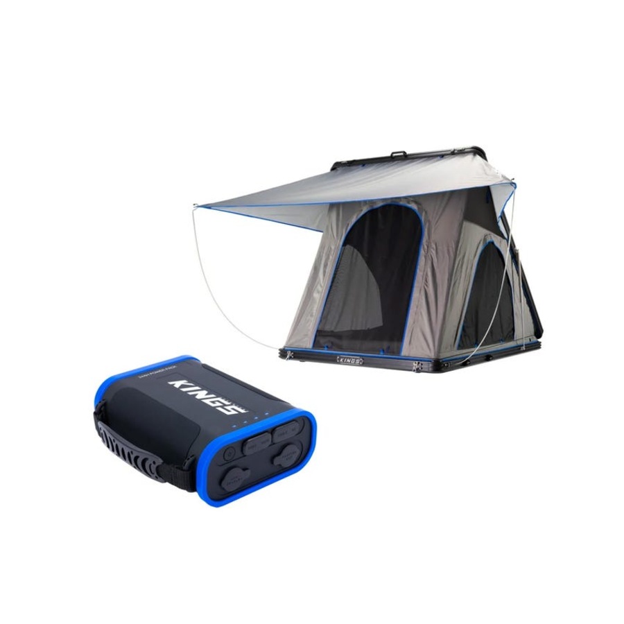 Grand Tourer Lite Roof Top Tent -Lightweight Hard Shell Aluminium+24Ah Power Pack 307 Wh