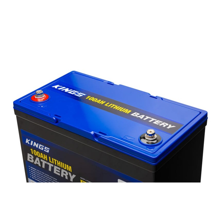 Kings 12V 100Ah Lithium Battery LiFePO4 + Rechargeable LED Work light