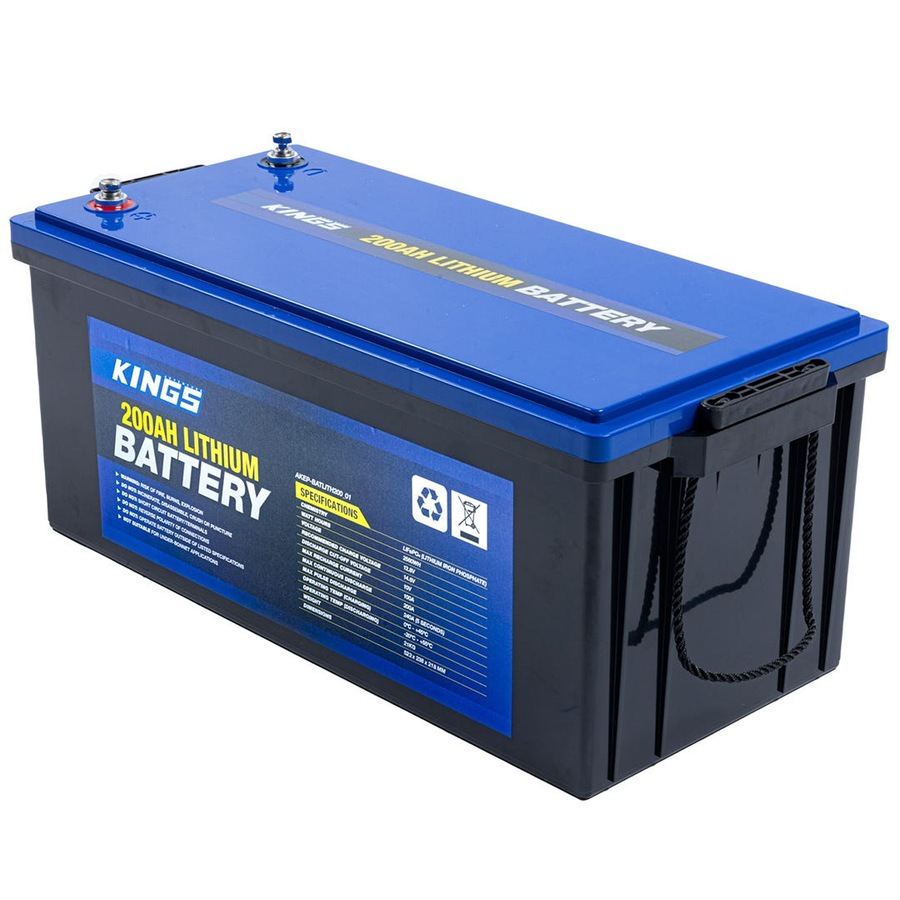 Kings 200Ah Lithium Battery 12V LiFePO4 Prismatic Cell Quality integrated BMS