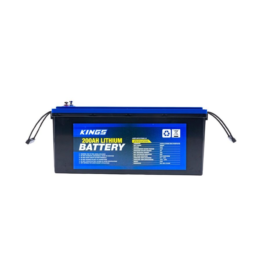 Kings 200Ah Lithium Battery 12V LiFePO4 Prismatic Cell Quality integrated BMS