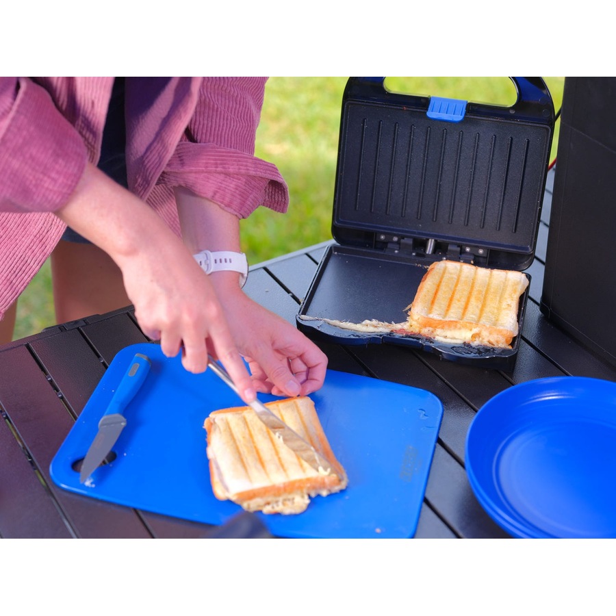 Kings 12V Portable Travel Sandwich Press Toasties on the Go Non Stick coating