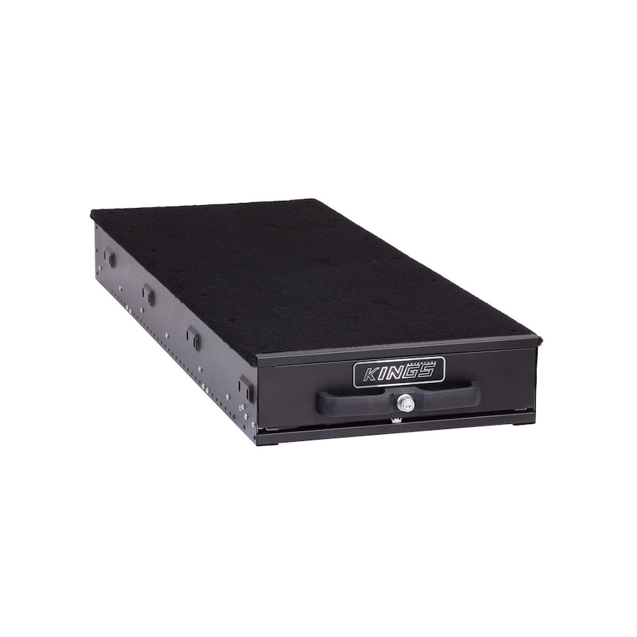 Kings 1300mm Slim Drawer - Modular Design - Heavy Duty Frame - Premium Black Finish - Stack 2 to match a Standard Drawer - Ute Rear Drawer